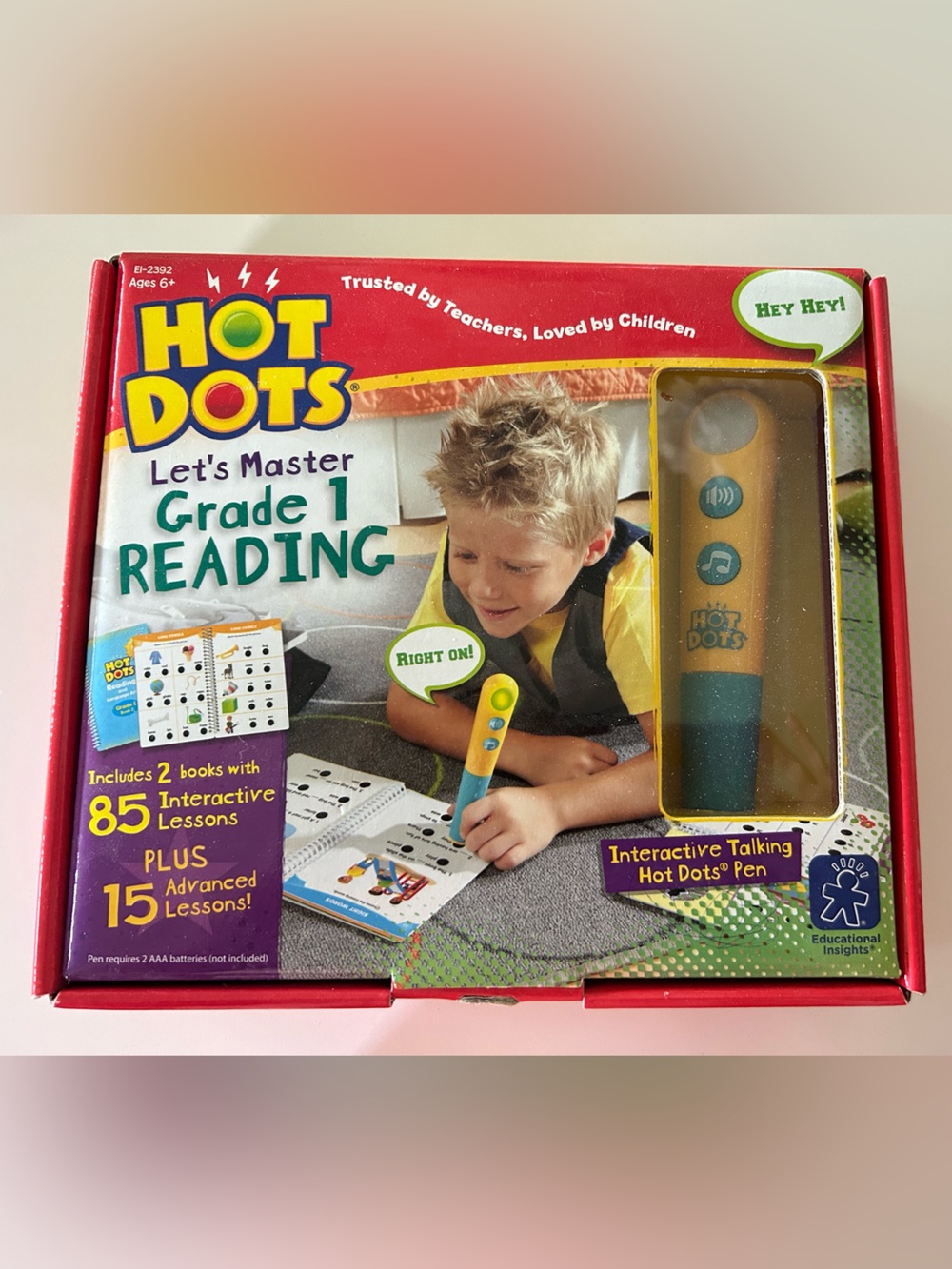 Hot Dots Interactive Talking Pen for Kids - Grade 1 and Grade 2 Reading Sets